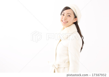 A young woman in a coat 17387932