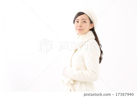 A young woman in a coat 17387940