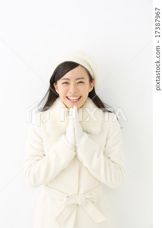 A young woman in a coat 17387967