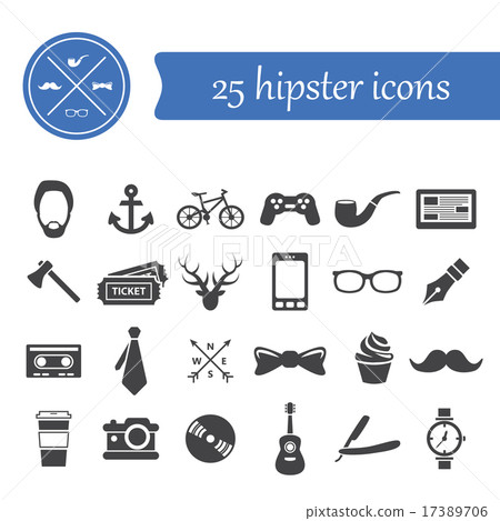 hipster icons 17389706