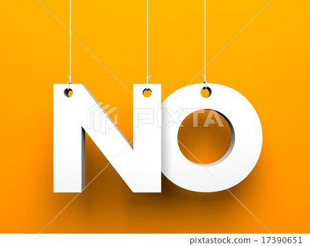 No - 3d word 17390651