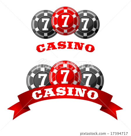 Jack pot icon with triple seven on chips Jack pot icon with triple seven on chips 17394717