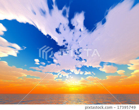 Wind and clouds with the sea Wind and clouds with the sea 17395749
