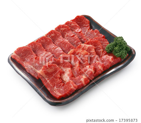 烤肉的牛肉(生肉) 烤肉的牛肉(生肉) 17395873