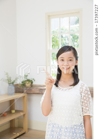 Portrait Junior high school girls 17397227