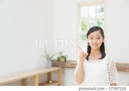 Portrait Junior high school girls 17397228