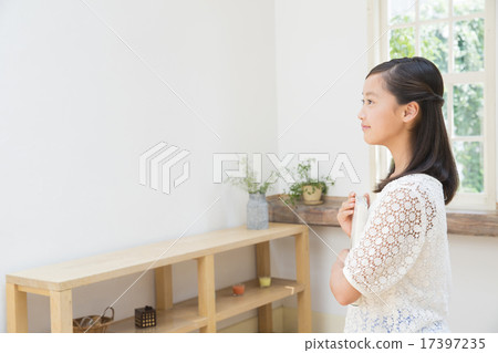Portrait Junior high school girls 17397235