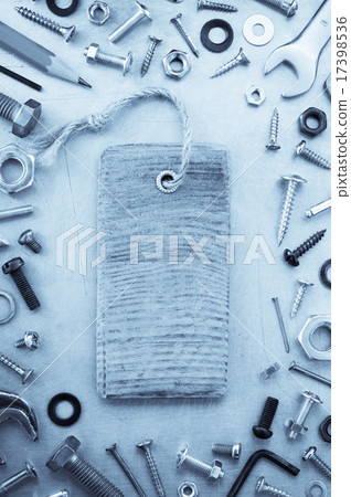 hardware tools at metal background 17398536