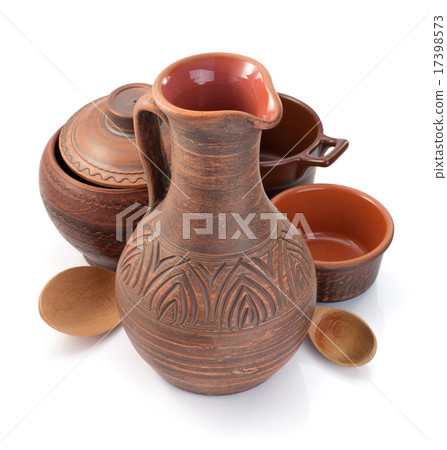 set of tableware isolated on white 17398573