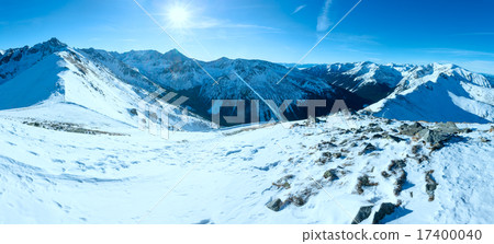 Kasprowy Wierch  in the Western Tatras. Winter panorama. 17400040