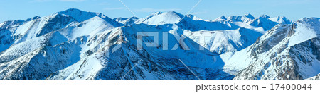 Kasprowy Wierch  in the Western Tatras. Winter panorama. 17400044