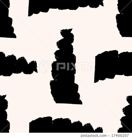 Scandinavian seamless pattern with diagonal black strokes Scandinavian seamless pattern with diagonal black strokes 17400207
