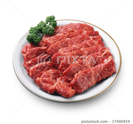 烤肉的牛肉（生肉） 17400959