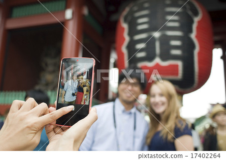 結合拍在Kaminarimon前面的一張紀念照片 17402264