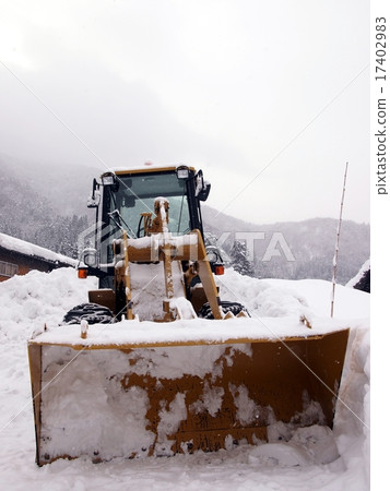 Snow removing vehicle (excavator) 17402983
