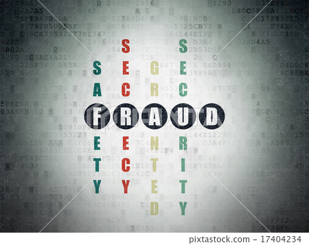 Security concept: word Fraud in solving Crossword Puzzle 17404234