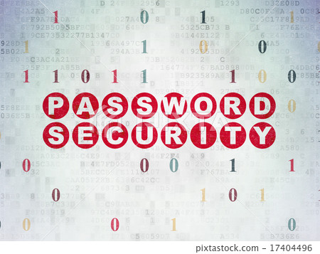Safety concept: Password Security on Digital... - Stock Illustration ...