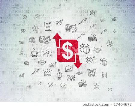 Finance concept: Finance on Digital Paper background 17404672