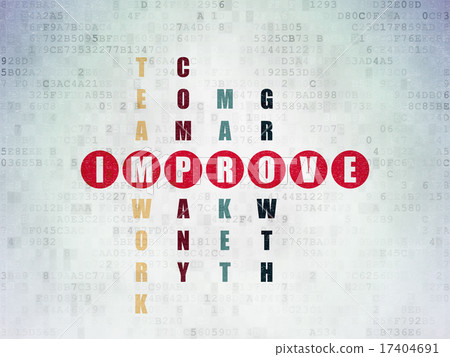 Finance concept: word Improve in solving Crossword Puzzle Finance concept: word Improve in solving Crossword Puzzle 17404691