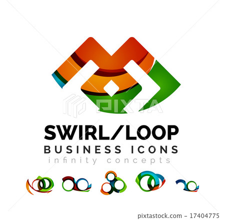 Set of infinity concepts, loop logo designs Set of infinity concepts, loop logo designs 17404775