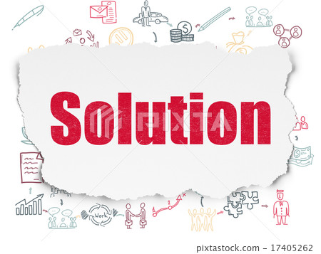 Finance concept: Solution on Torn Paper background Finance concept: Solution on Torn Paper background 17405262
