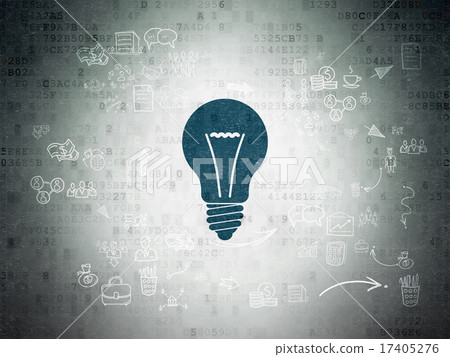 Finance concept: Light Bulb on Digital Paper... - Stock Illustration ...