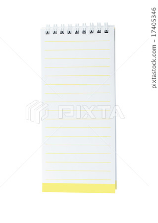 Blank paper note book isolated on white Blank paper note book isolated on white 17405346