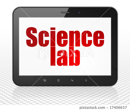 Science concept: Tablet Pc Computer with Science Lab on display Science concept: Tablet Pc Computer with Science Lab on display 17406637