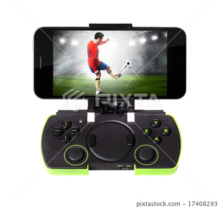 smartphone with gamepad 17408293