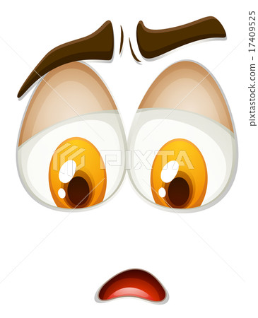 Feeling sad expression on white - Stock Illustration [17409525] - PIXTA