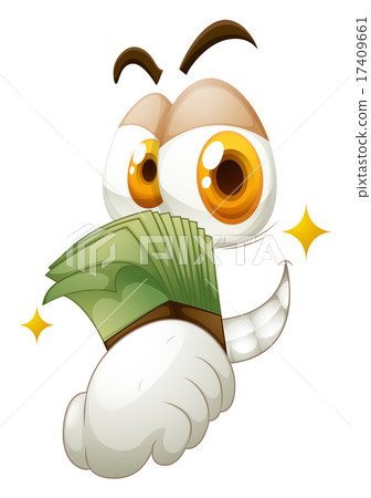 Money in hand on white 17409661