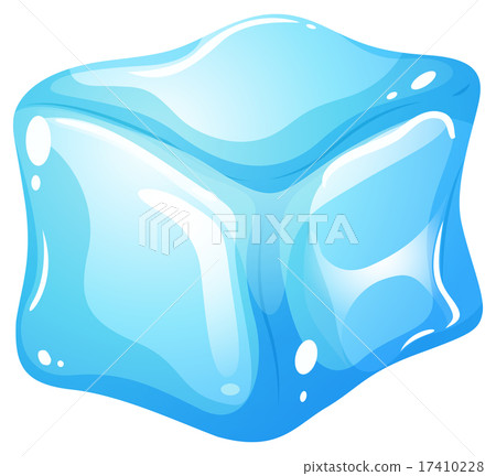 Ice cube on white Ice cube on white 17410228