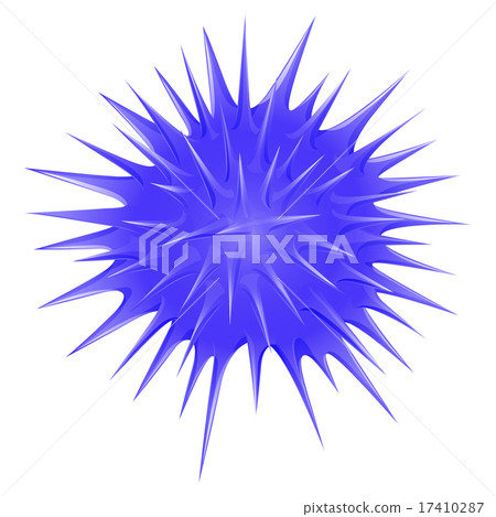 Blue thorny ball Blue thorny ball 17410287