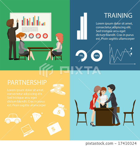 Infographic with business people Infographic with business people 17410324
