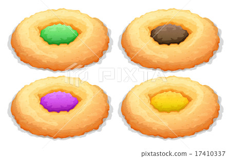 Cookies with color frosting 17410337