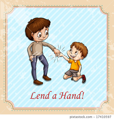 Man holding child's hand. 17410597
