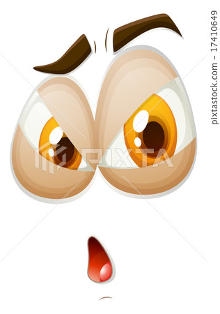 Curious expression on a face Curious expression on a face 17410649