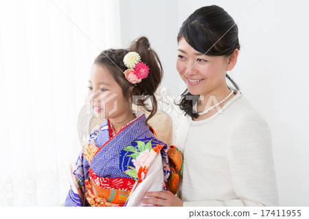 festival day for children of three, five and seven years of age, Mother Daughter, mother and daughter 17411955