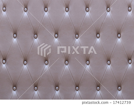 Pattern of brown leather seat upholstery 17412739