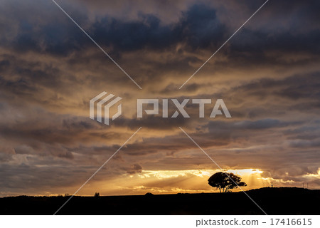 Beautiful canarian sunset Beautiful canarian sunset 17416615