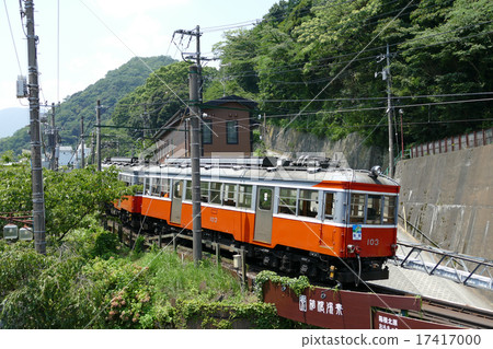Hakone Tozan Railway Moha 1 Shikoku在箱根湯本站附近 17417000