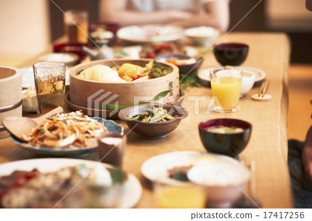 家庭朋友用餐 17417256