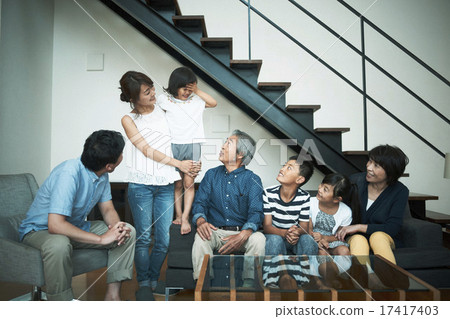 Family spent at home 17417403