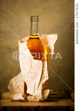 bottle of hard liquer 17417619