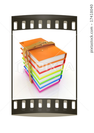 colorful real books. The film strip colorful real books. The film strip 17418040