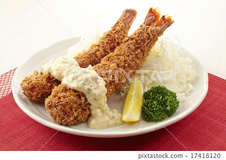 Shrimp fried tartar sauce Shrimp fried tartar sauce 17418120