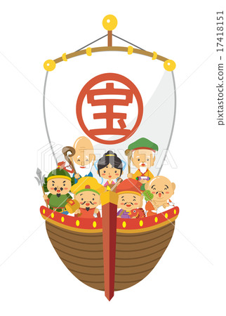 七個幸運神和寶藏船 17418151