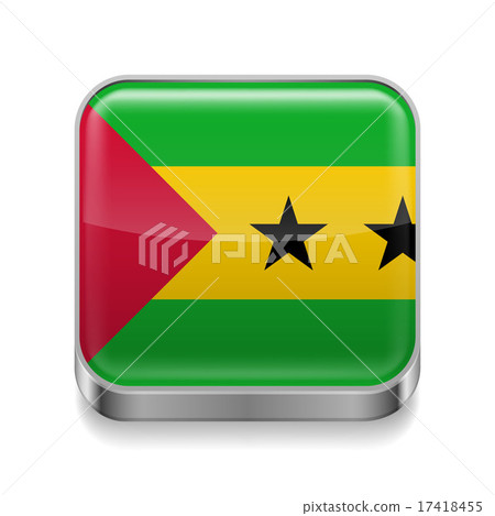 Metal icon of Sao Tome and Principe Metal icon of Sao Tome and Principe 17418455