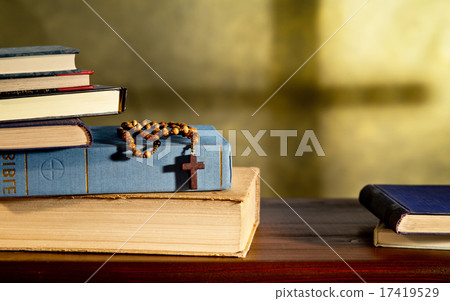 Books And Rosary 17419529