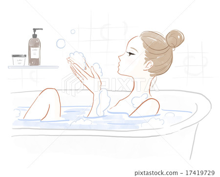 A woman taking a bath - Stock Photo [48982588] - PIXTA